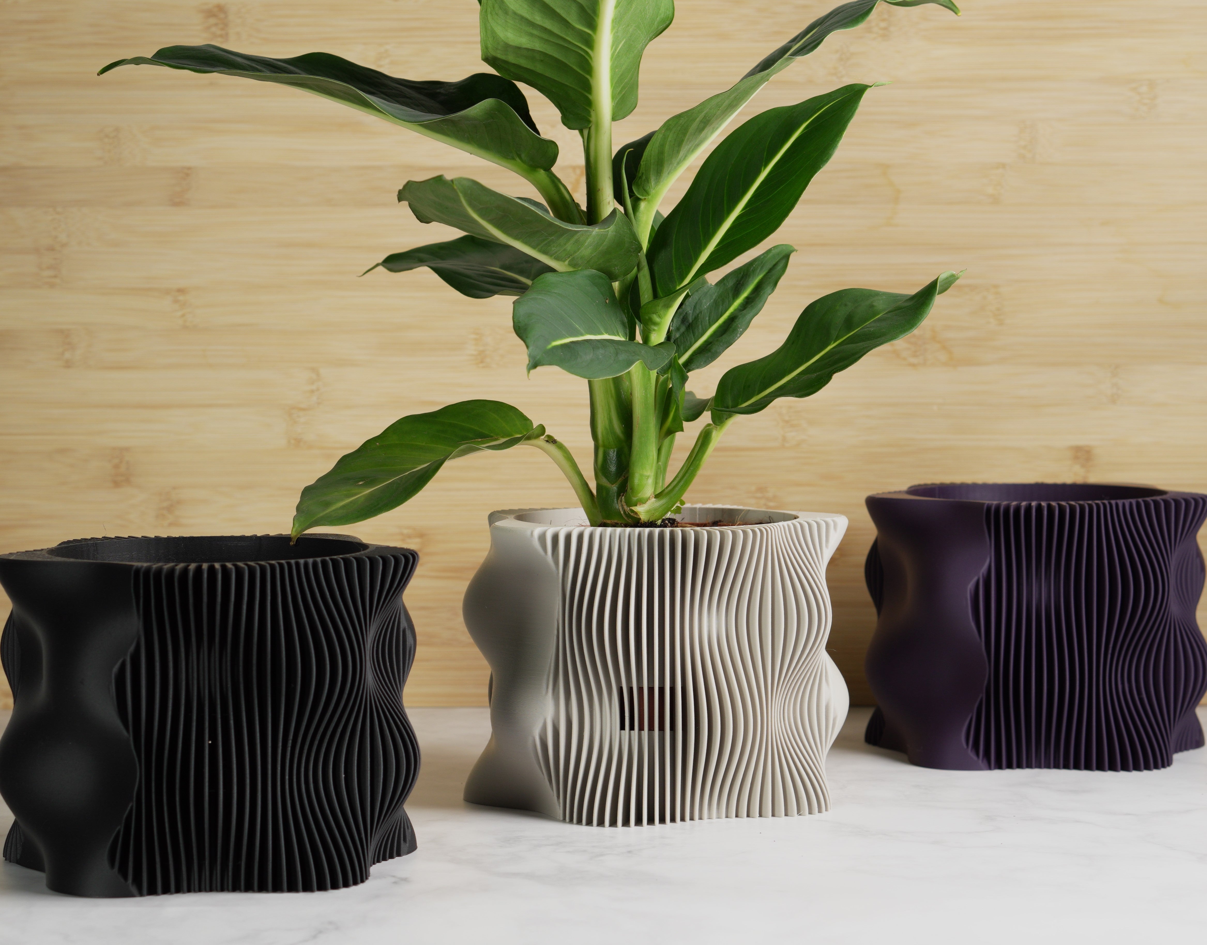 Planter Pot Wavy