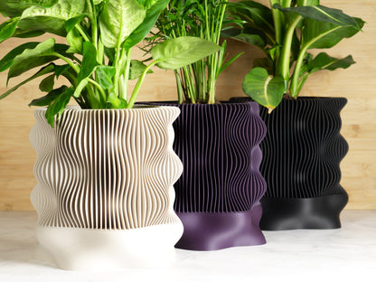 Self-watering Planter Pot Wavy